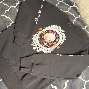 Black Sweatshirt with baby graphic